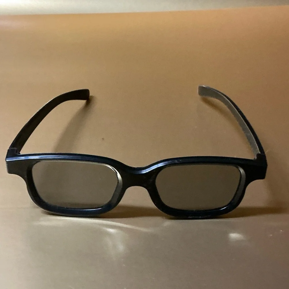 3D Black Glasses